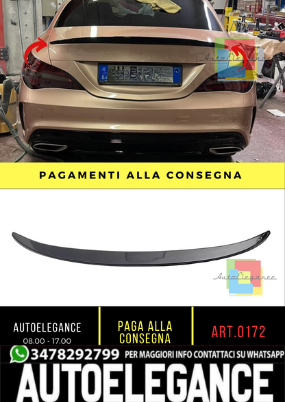 0172⭐Spoiler adatto per Mercedes Benz CLS C117 W117 coupe nero lucido⭐
