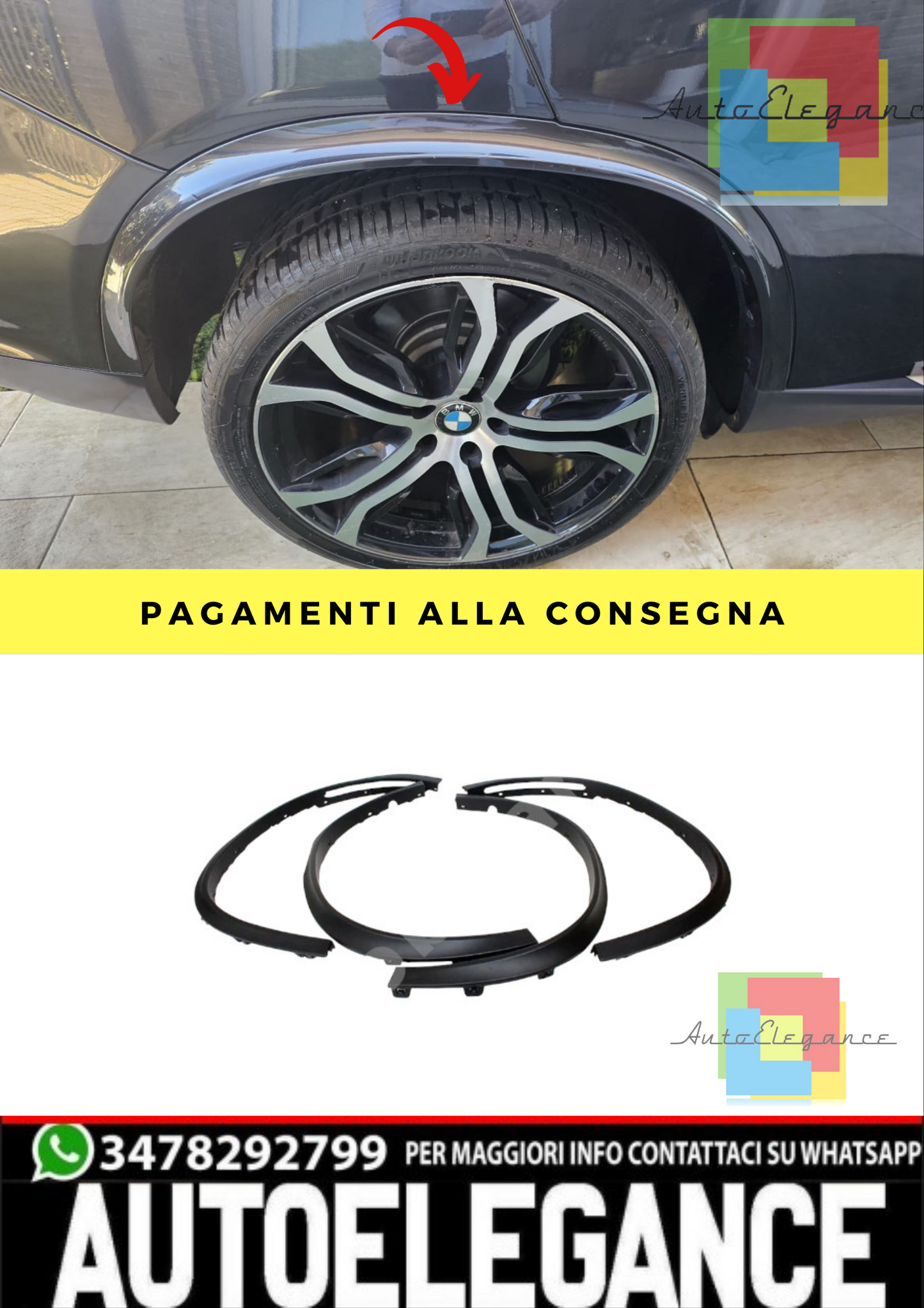 🔥PASSARUOTA  ADATTO PER BMW X5 F15 2013-2018🔥