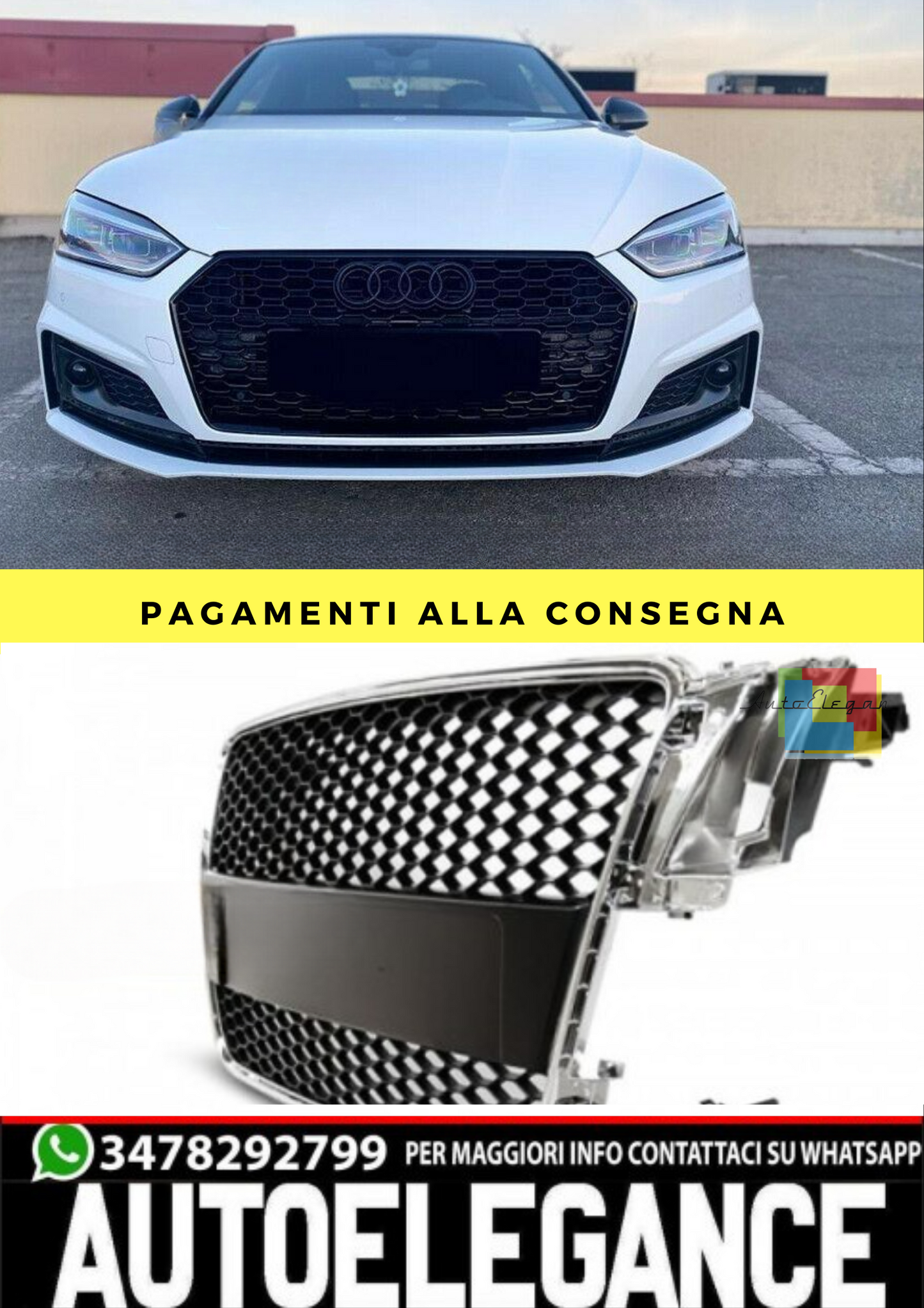 GRIGLIA CROMATA addata per AUDI A5 07-06.11