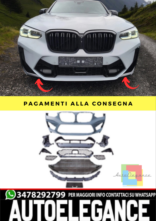 🔥Paraurti anteriore compatibile con BMW X3 G01 X4 G02 con PDC + SRA🔥