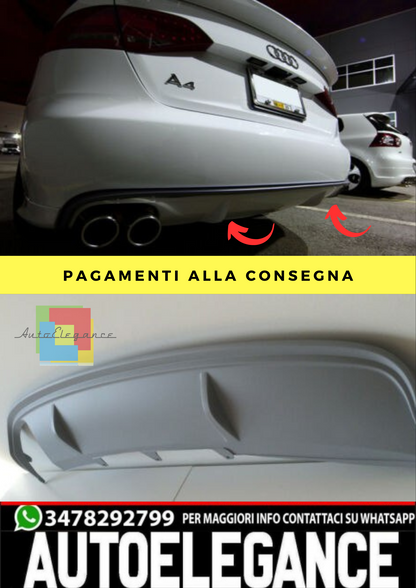 ⭐Diffusore adatto per Audi S4 b8 standard 07-11 look rs4⭐