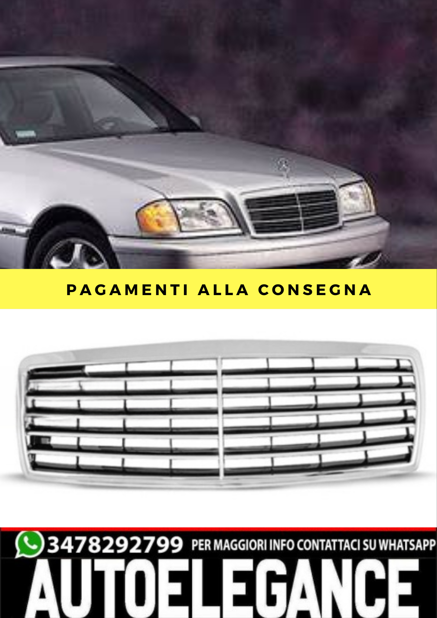 GRIGLIA  addata  per  MERCEDES W202 C-KLASA 06.93-06.00