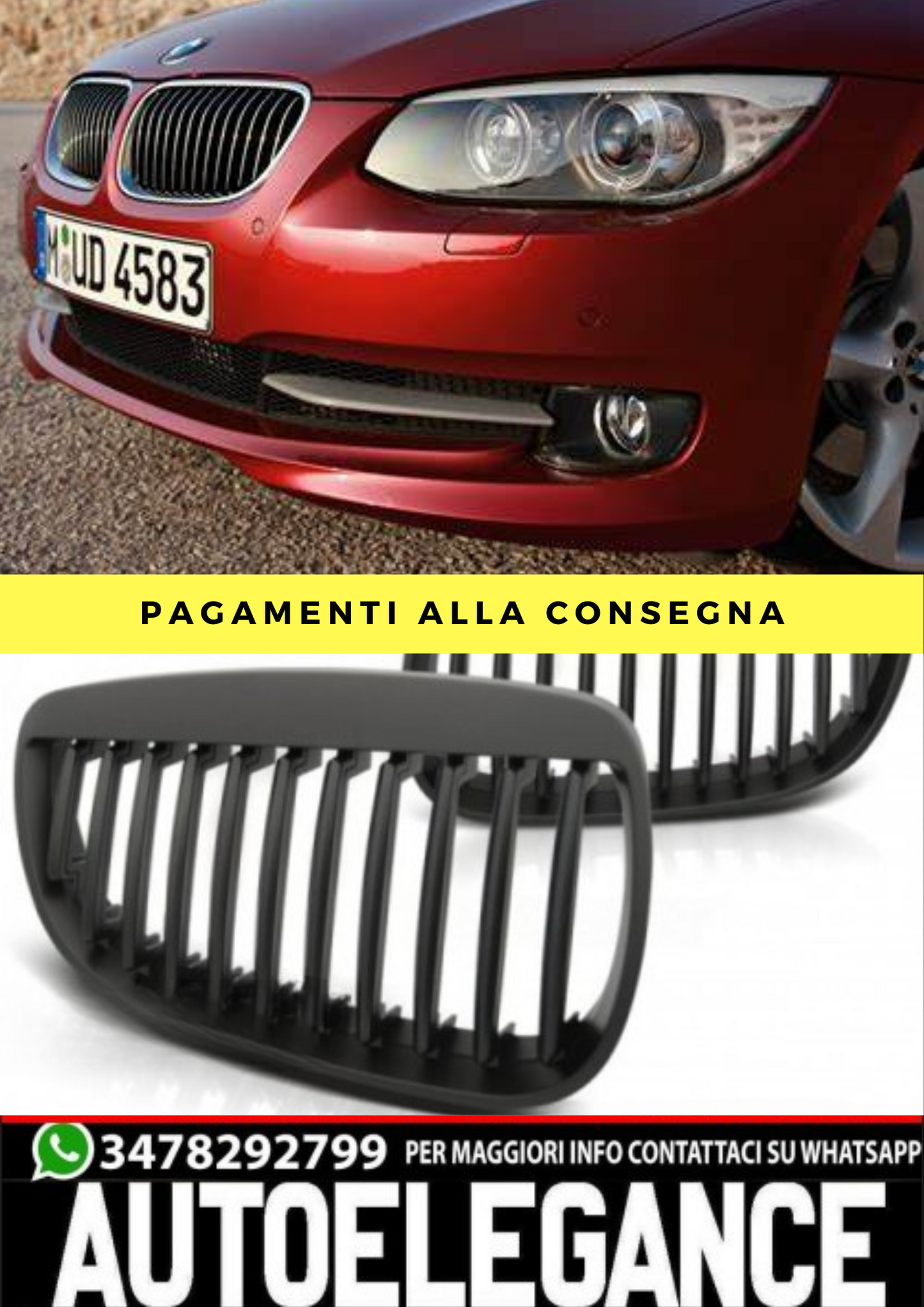 GRIGLIA  addata  per BMW E92 / E93 07-10 C/C