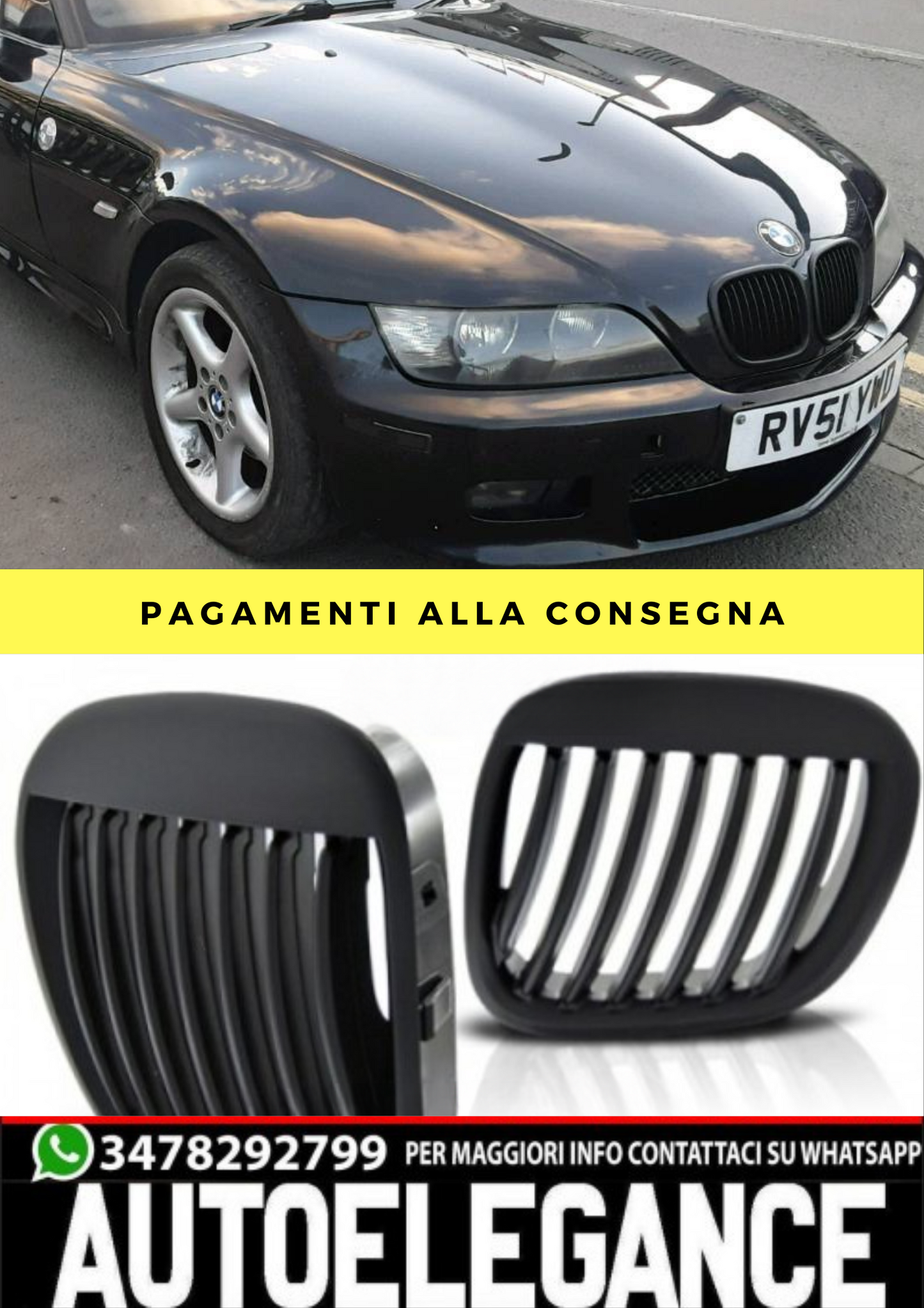GRIGLIA  addata  per BMW Z3 01.96-02