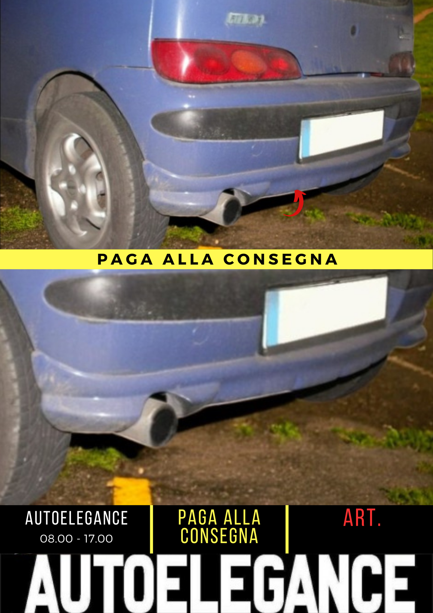 ✌️😎PARAURTI POPSTERIORE ADATTO PER FIAT 600😎✌️