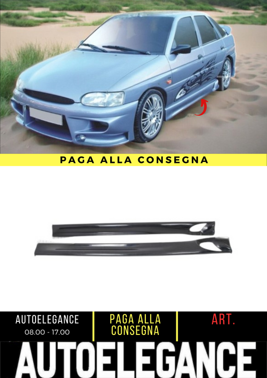 ✌️😎 MINIGONNE LATERALI ADATTO PER FORD ESCORT 1992-2000 😎✌️