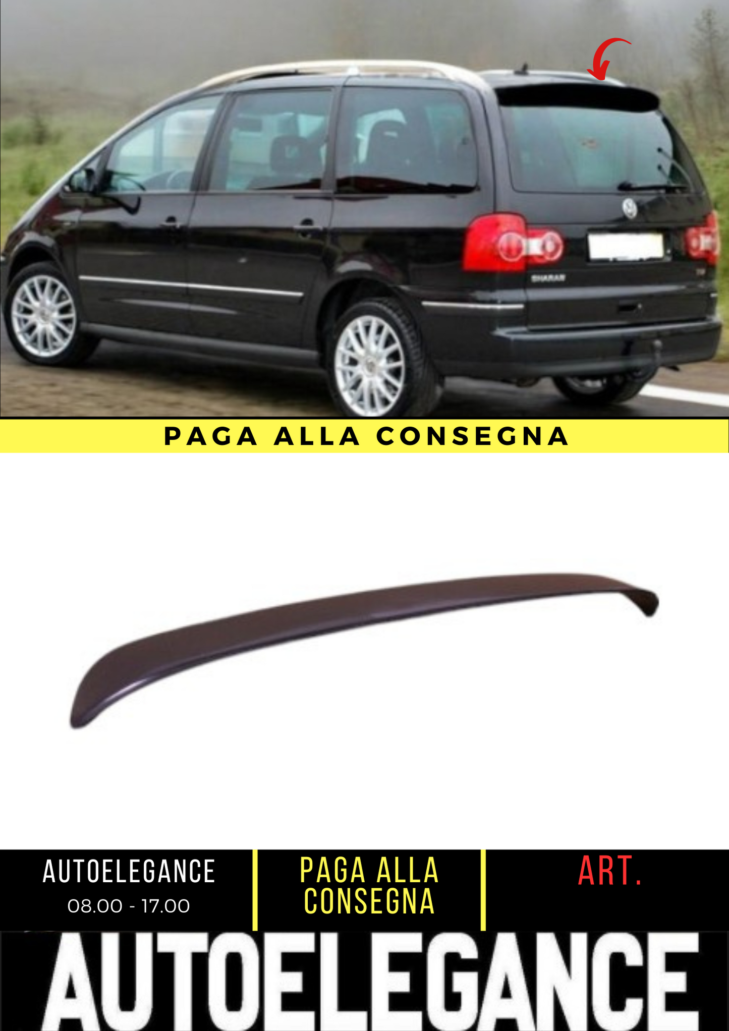 ✌️😎 SPOILER POSTERIORE ADATTO PER FORD GALAXY 2000-2010😎✌️