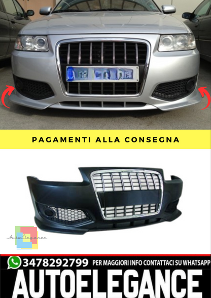 🔥PARAURTI  ADATTO PER AUDI A3 96-03 + CHROMGRILL🔥