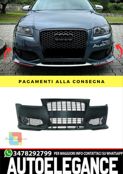 🔥PARAURTI  ADATTO PER AUDI A3 96-03 GRIGLIA NERO🔥