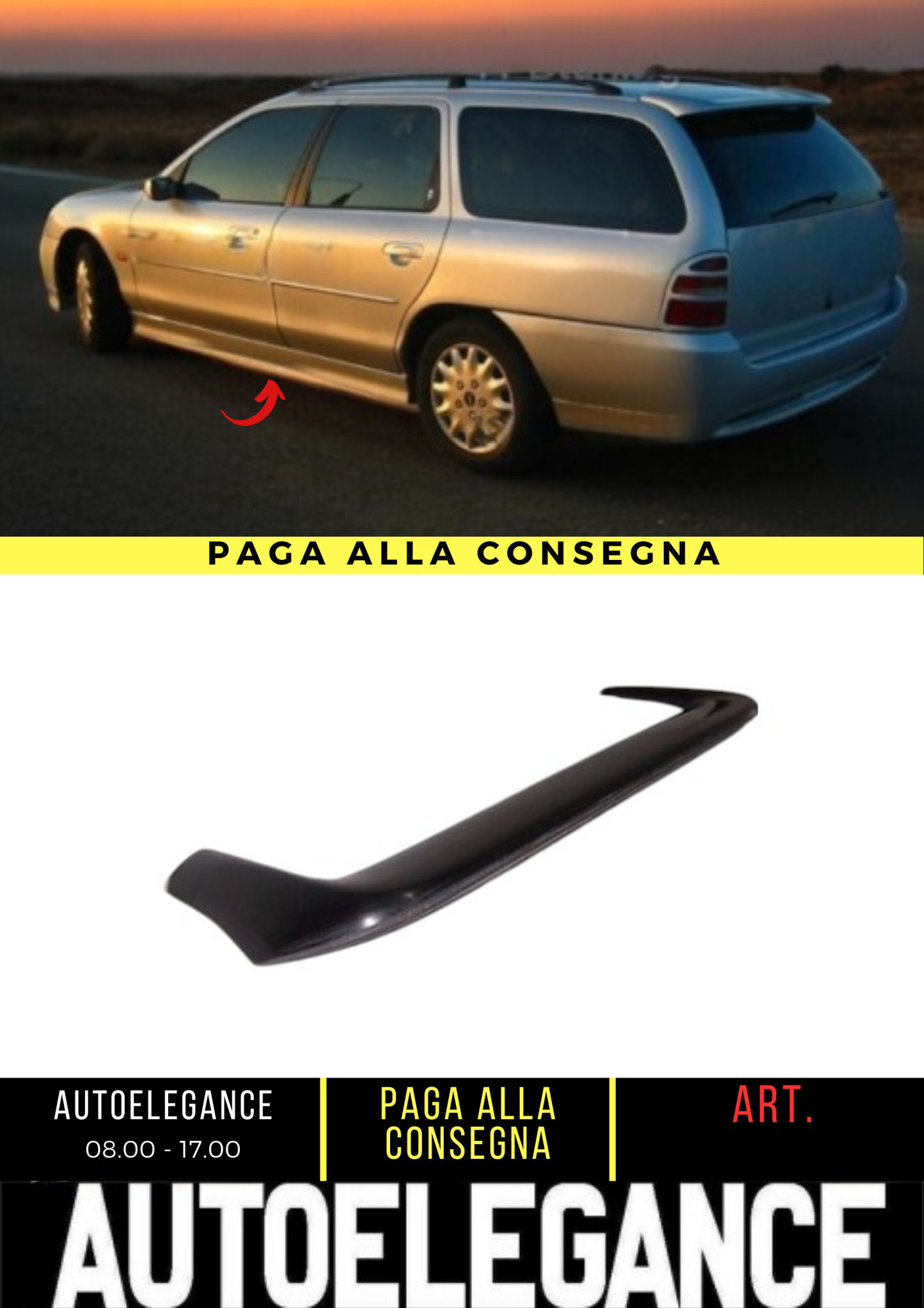 ✌️😎MINIGONNE LATERALI ADATTO PER FORD MONDEO 1993-1996😎✌️