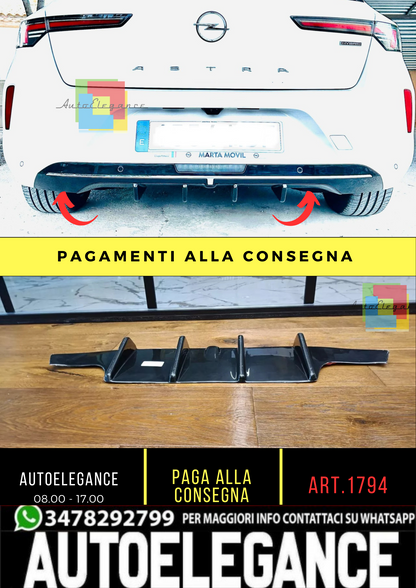 🔥1801 Diffusore adatto per OPEL Astra L 2020+ Rear Valance🔥