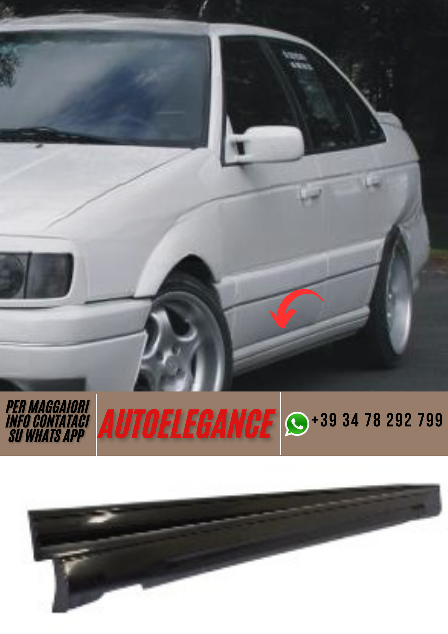 ❤️Spoiler minigonne laterali  ADATTO PER VW PASSAT ❤️