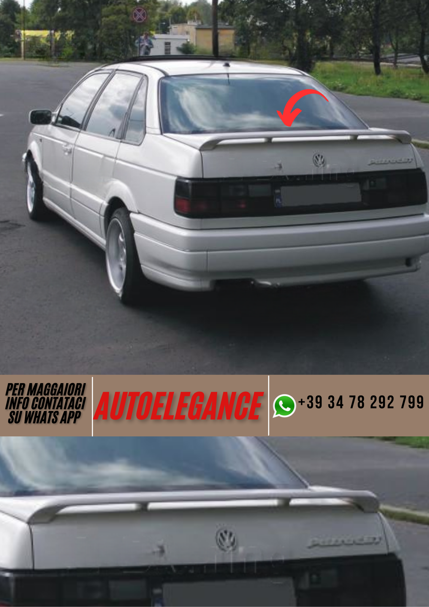 ❤️Spoiler paraurti posteriore ADATTO PER VW PASSAT ❤️