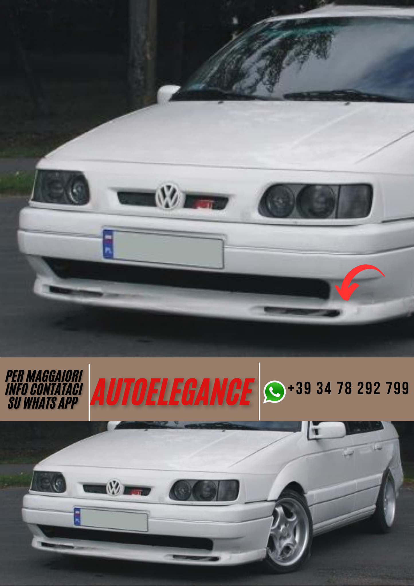 ❤️Spoiler paraurti anteriore  ADATTO PER VW PASSAT ❤️