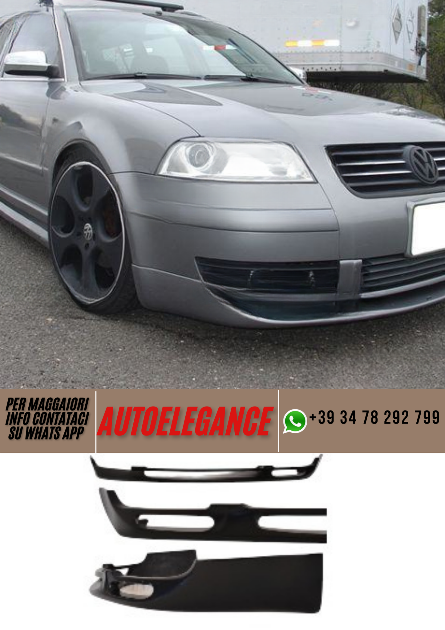 ❤️Spoiler paraurti anteriore  ADATTO PER VW PASSAT ❤️