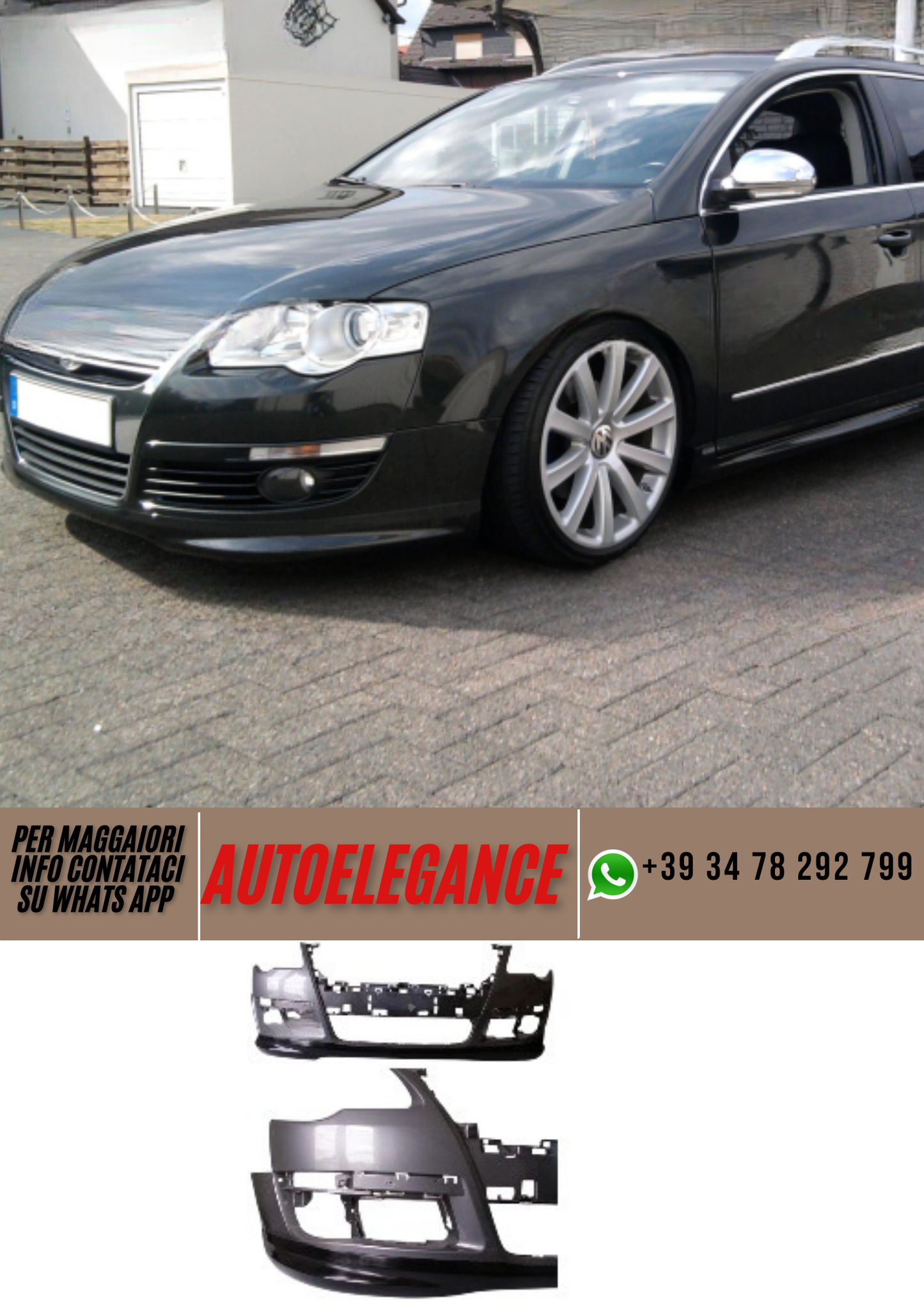 ❤️Spoiler paraurti anteriore   ADATTO PER VW PASSAT ❤️