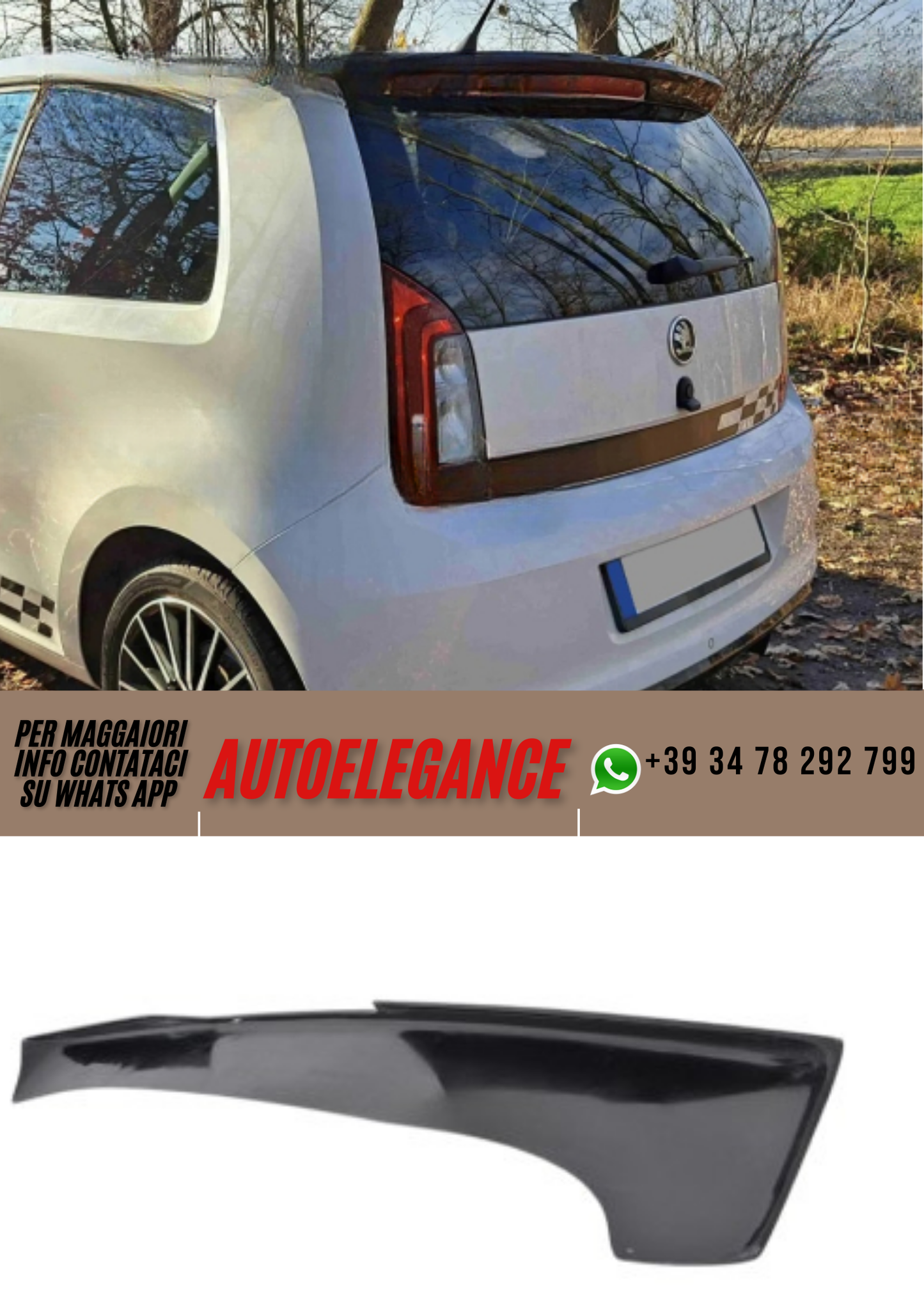 ❤️Spoiler  ADATTO PER VW UP ver 2❤️