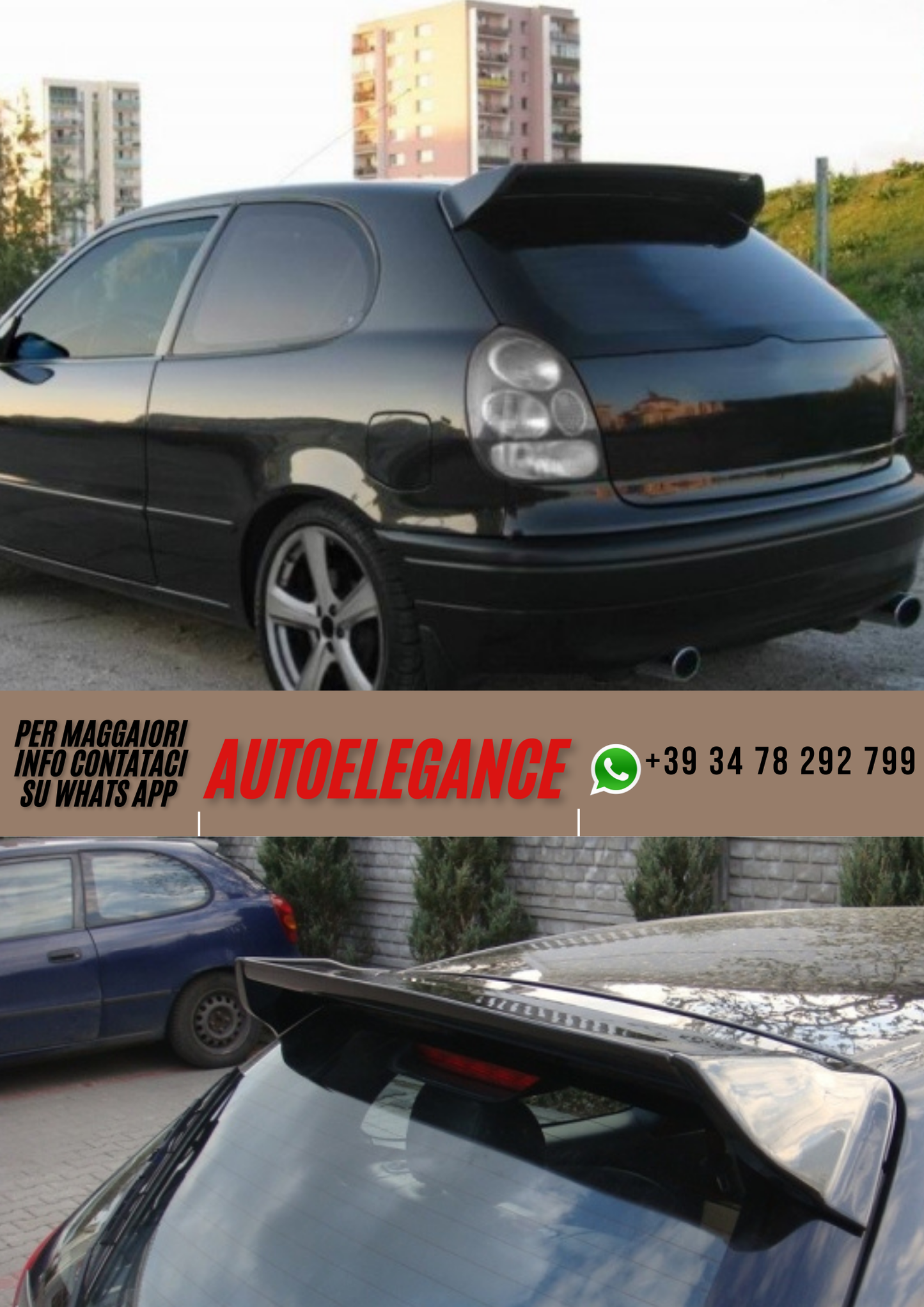 ❤️Spoiler  ADATTO PER TOYOTA COROLLA ❤️