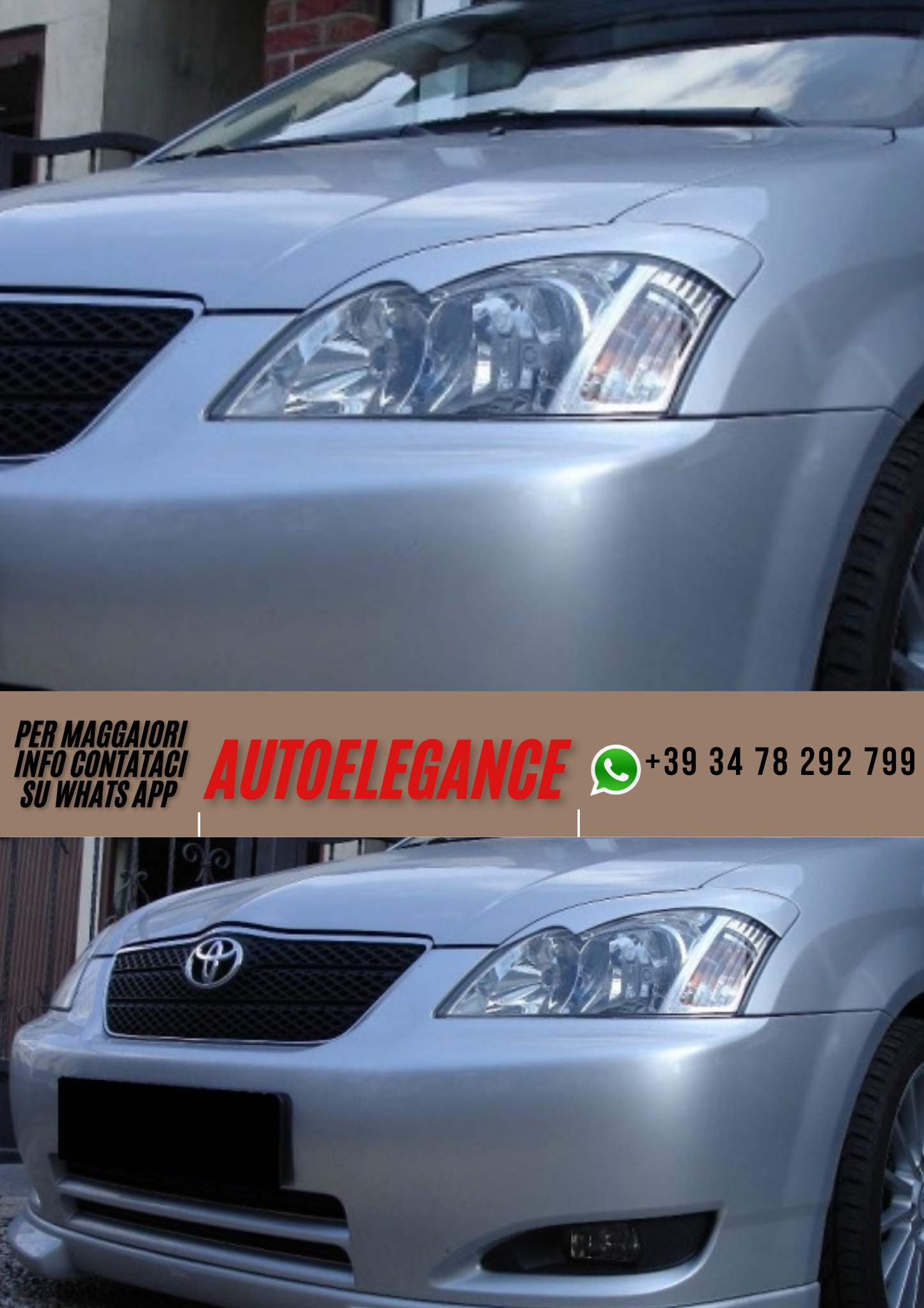 ❤️Sopracciglia per fari  ADATTO PER TOYOTA COROLLA ❤️