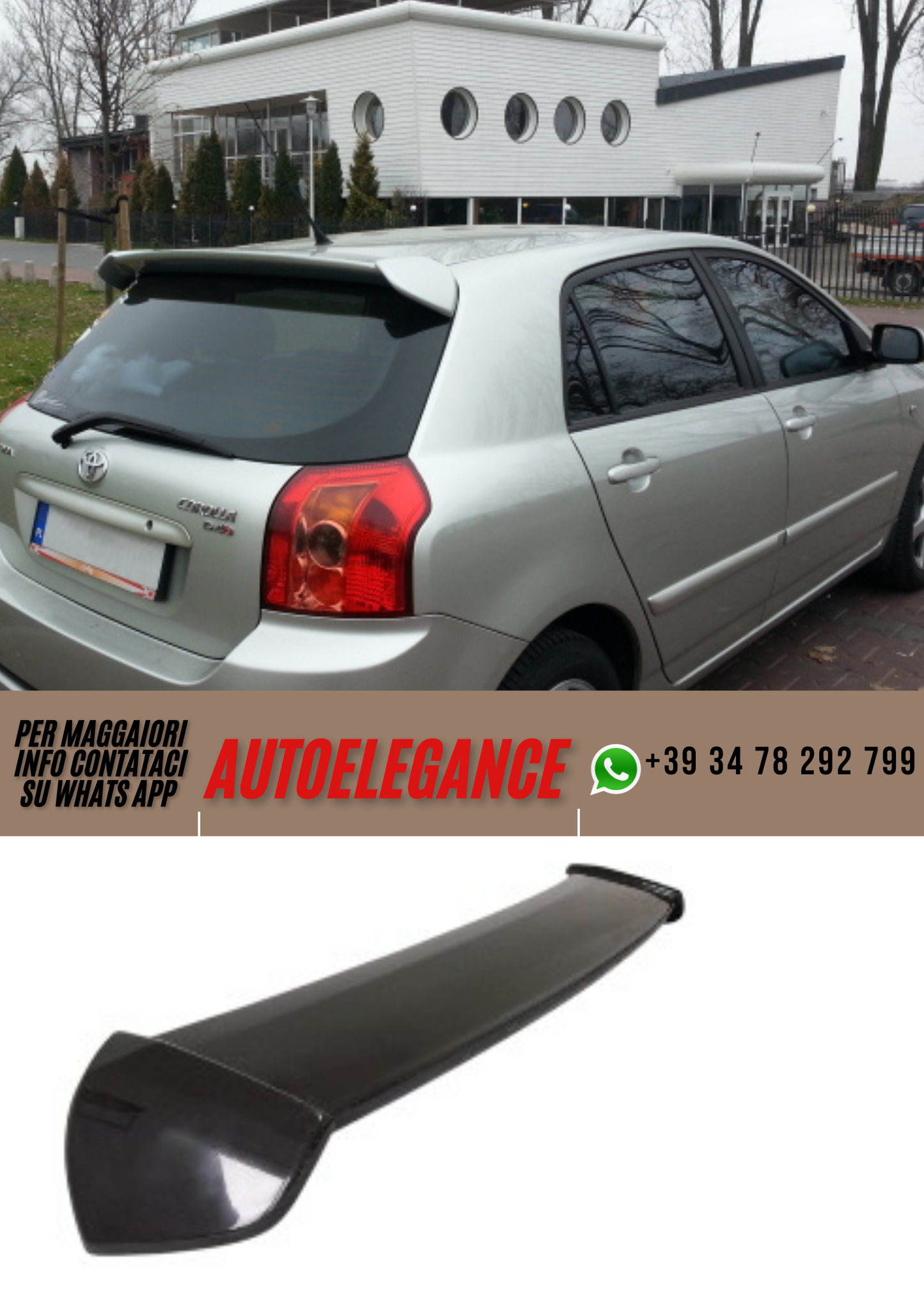 ❤️Spoiler  ADATTO PER TOYOTA COROLLA ❤️