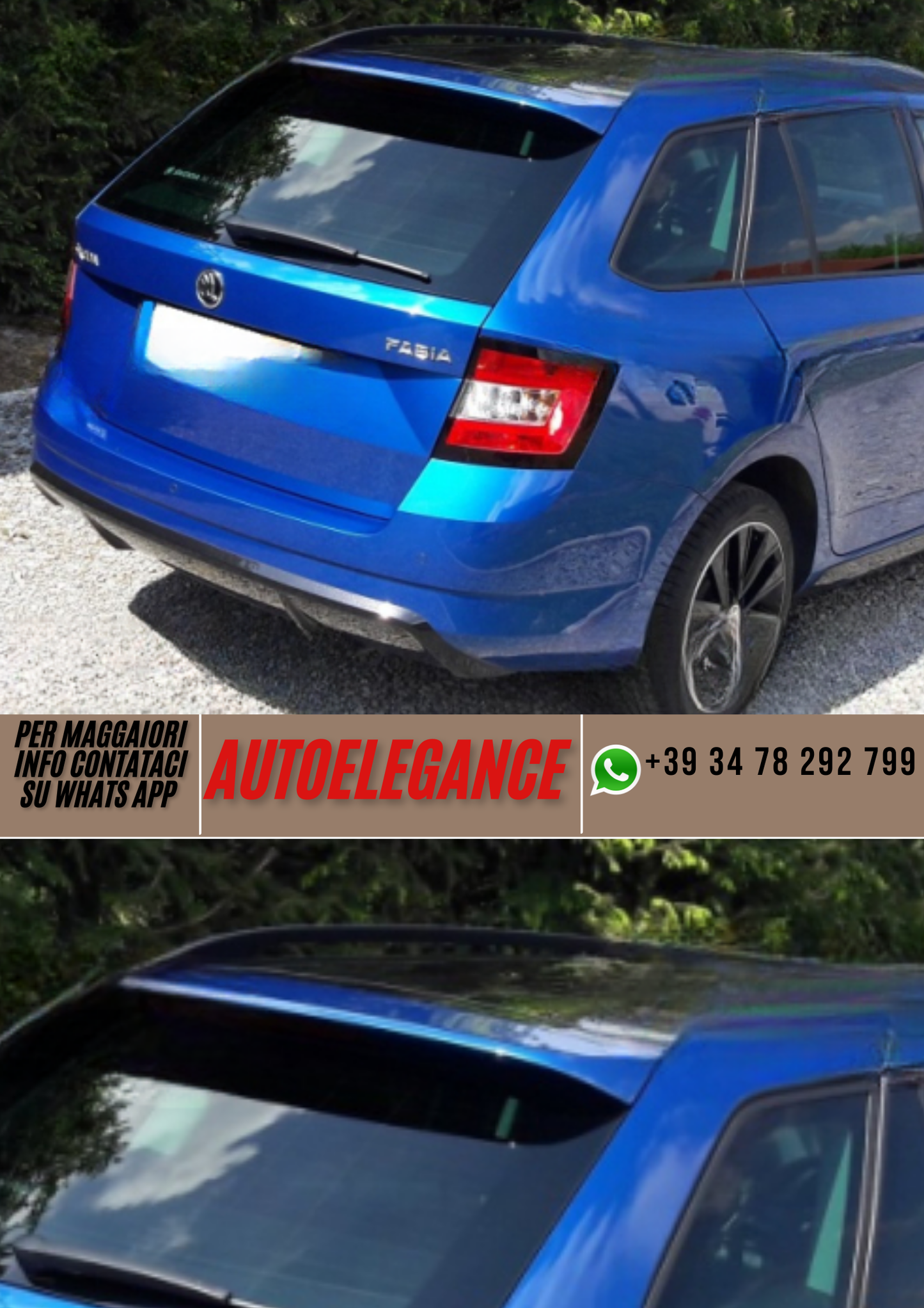 ❤️Spoiler  ADATTO PER SKODA FABIA 3❤️
