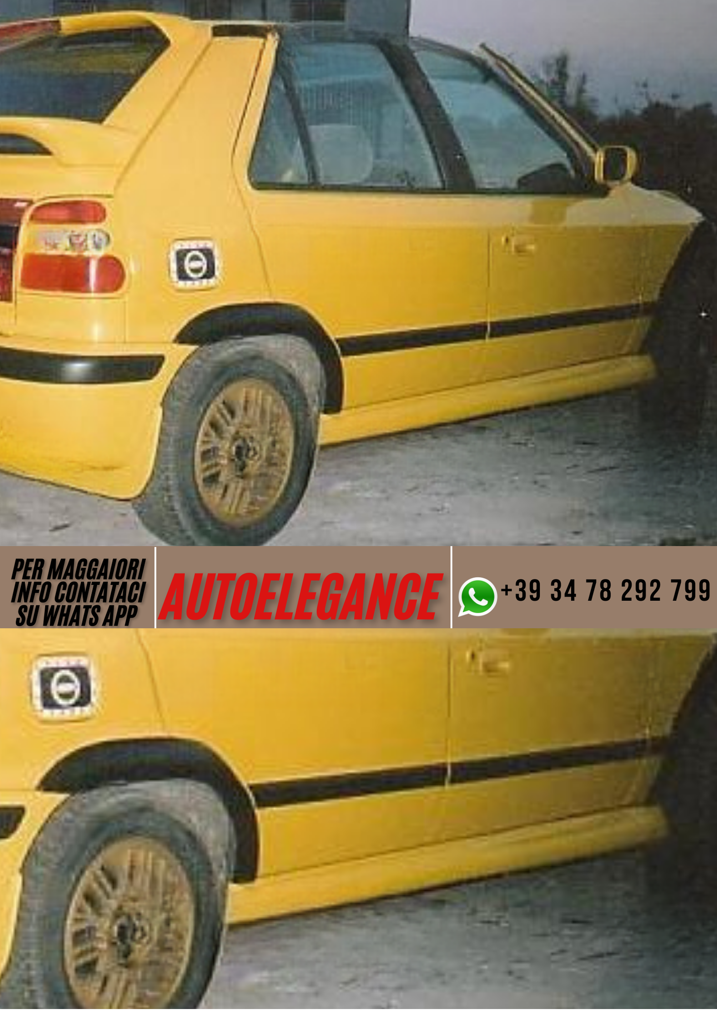 ❤️Spoiler minigonne laterali  ADATTO PER SKODA FELICIA ❤️