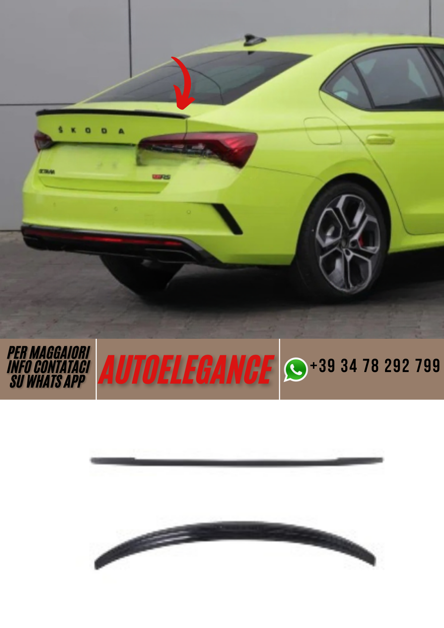 ❤️Spoiler   ADATTO PER SKODA OCTAVIA 4❤️