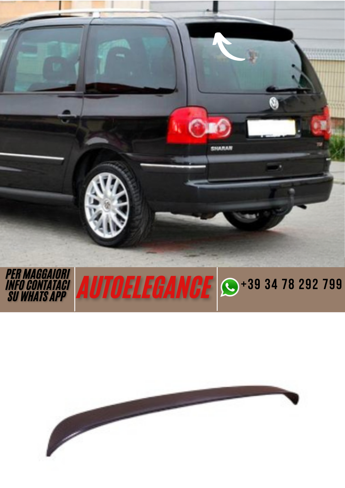 ❤️Spoiler ADATTO PER SEAT ALHAMBRA❤️