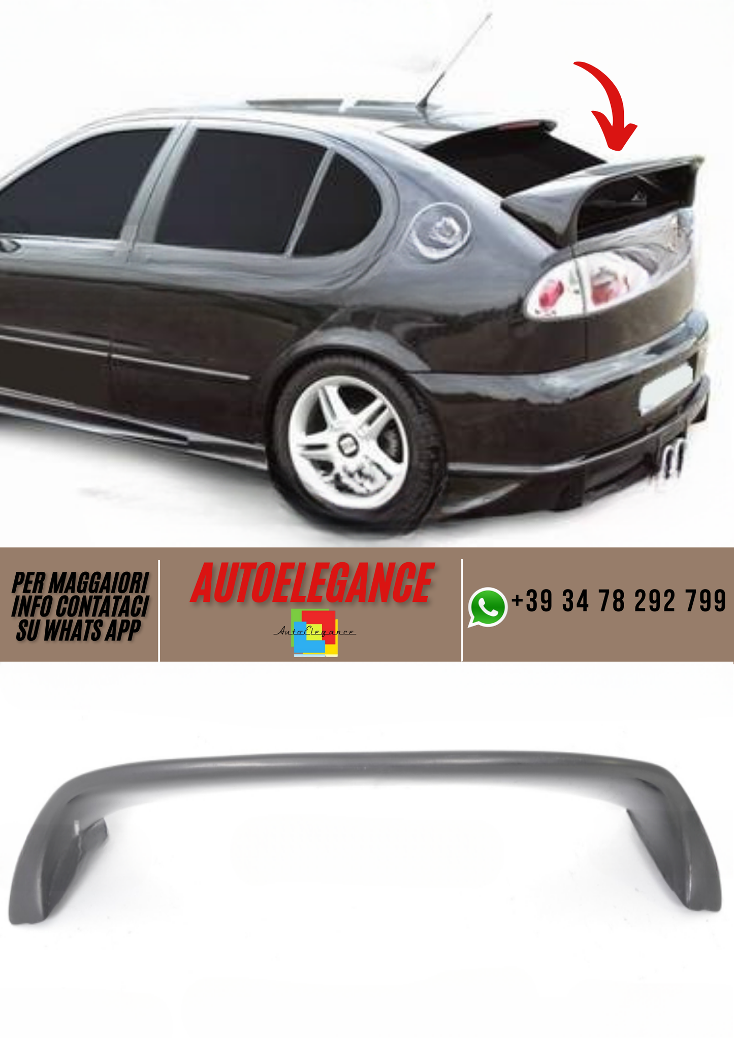 ❤️Tappo spoiler per Seat Leon I❤️
