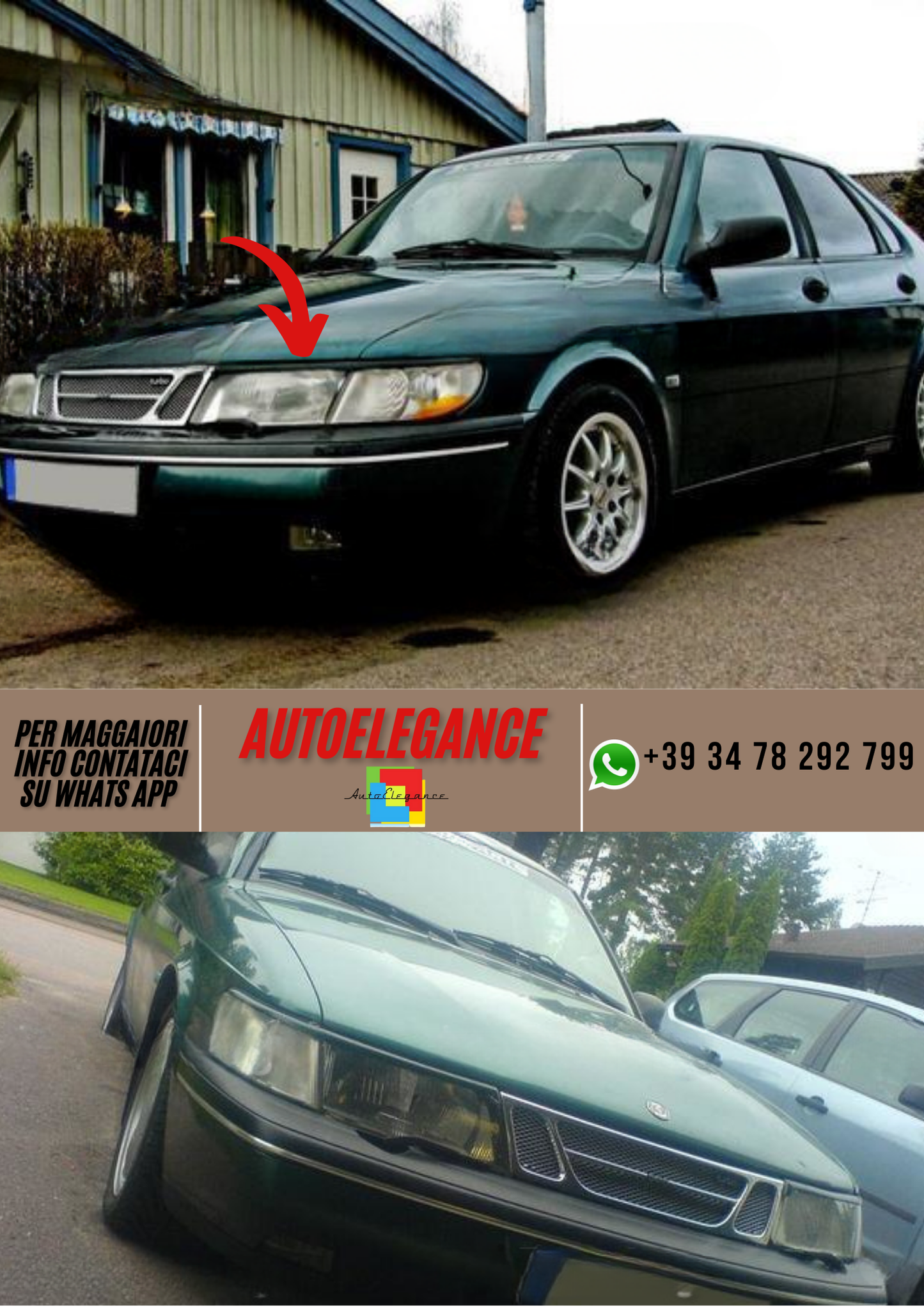 ❤️Palpebre per fari SAAB 900❤️