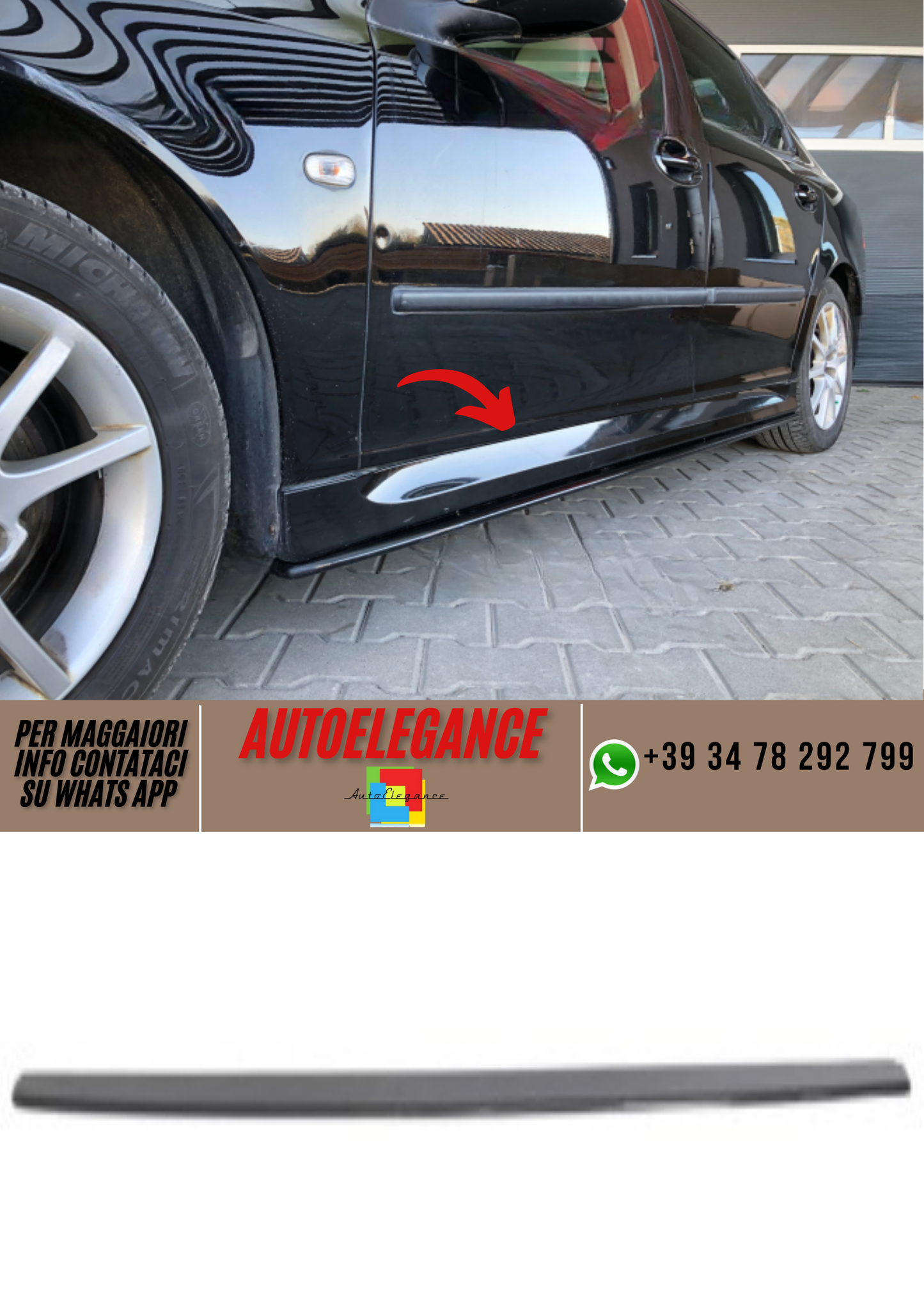 ❤️Minigonne laterali SAAB 9-3 2007-❤️