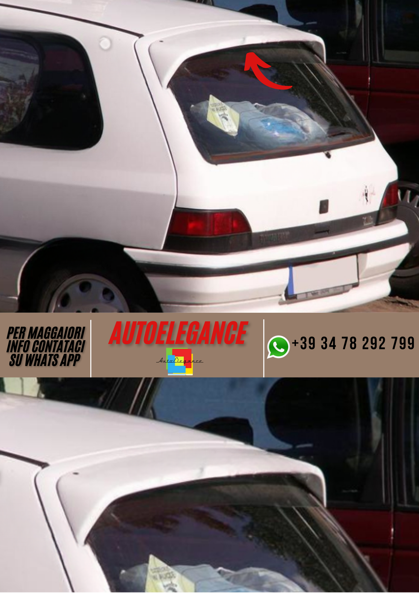 ❤️Tappo spoiler per RENAULT Clio I❤️