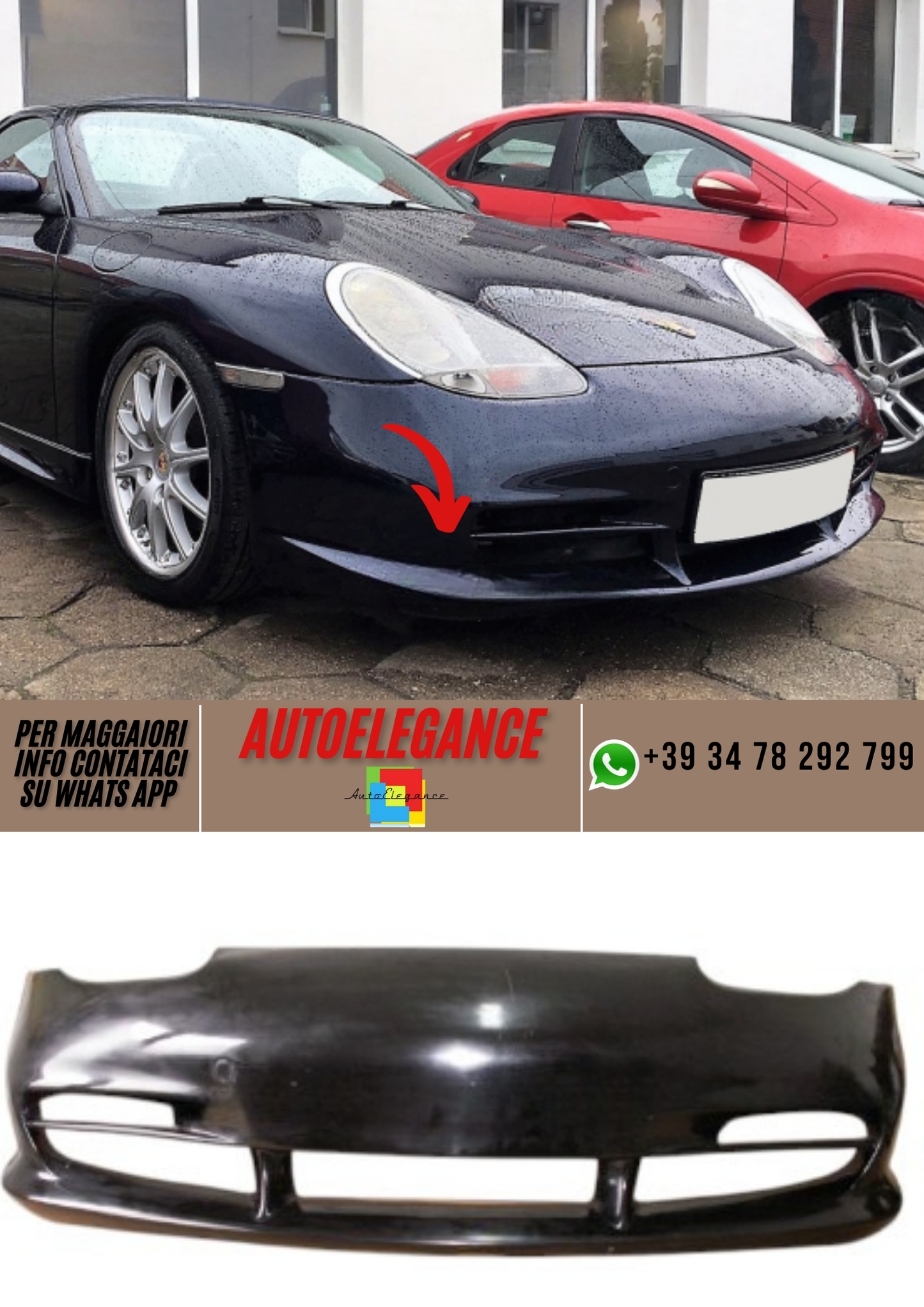 ❤️Paraurti anteriore PORSCHE Boxster 986❤️