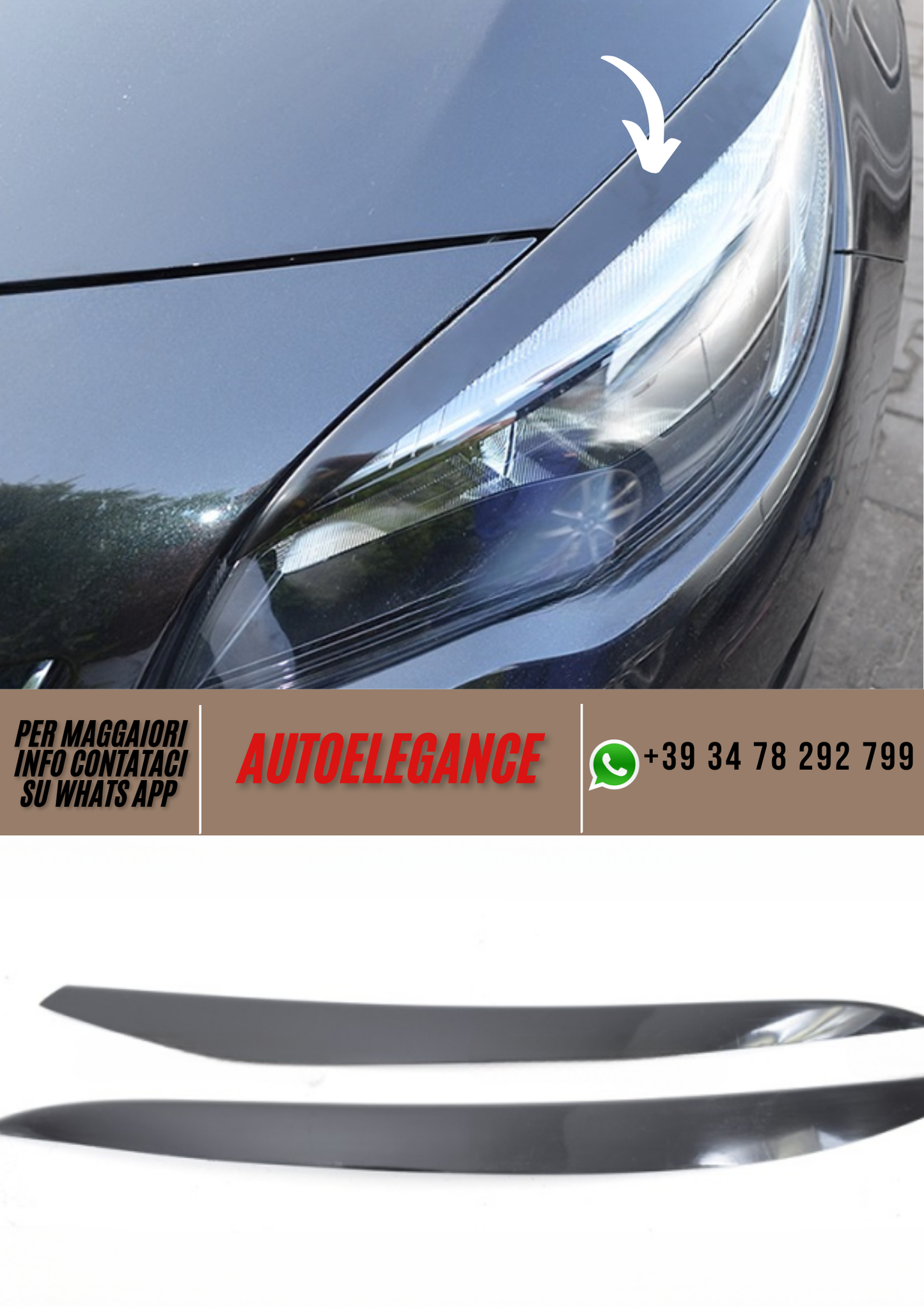❤️Palpebre Compatibili per Fari OPEL Astra J❤️