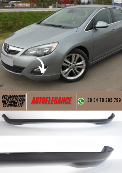❤️Spoiler Paraurti Anteriore Compatibile per OPEL Astra J (2009–2015)❤️