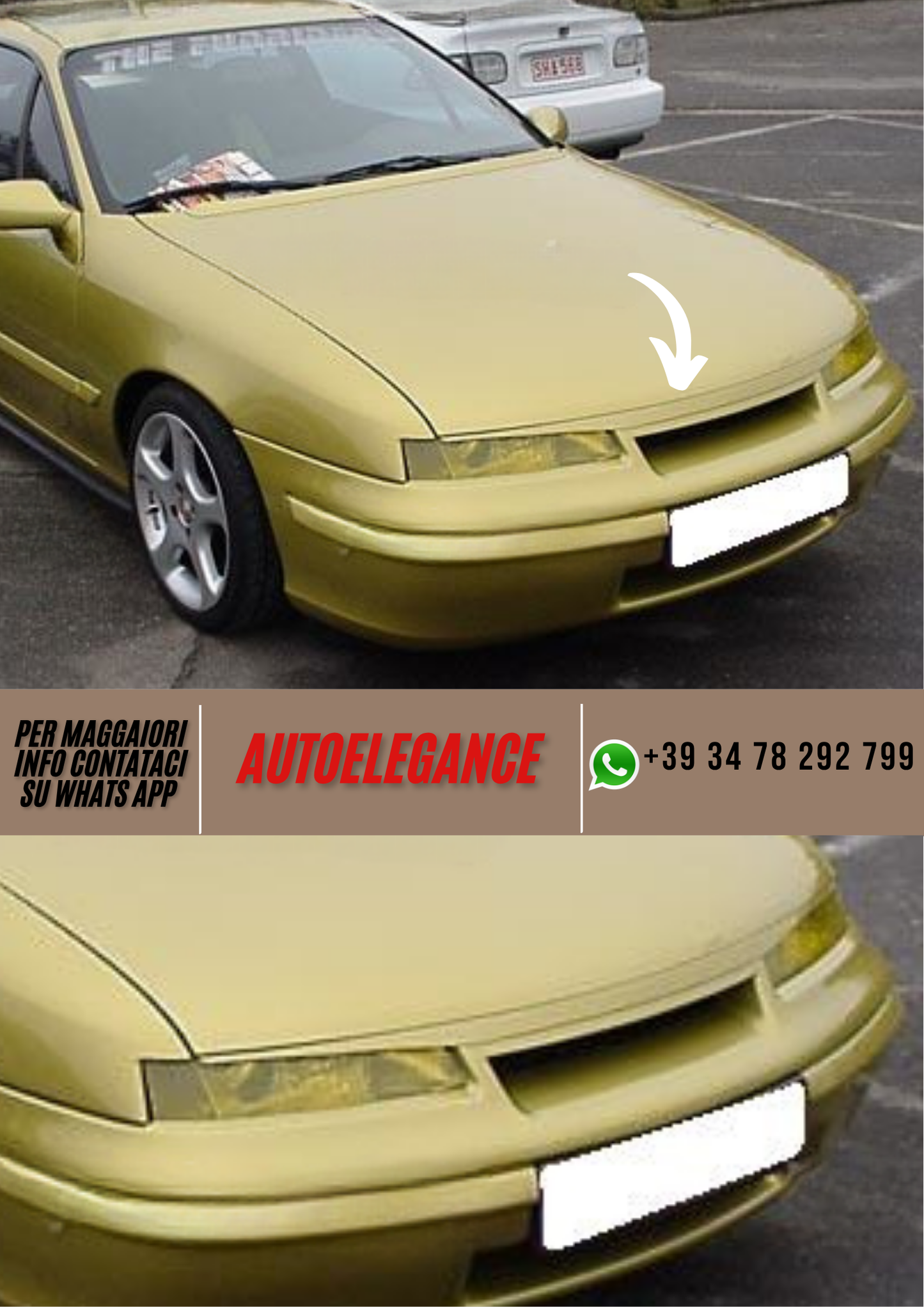 ❤️Estensione cofano sopracciglia OPEL Calibra❤️