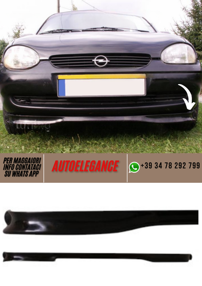 ❤️Spoiler Paraurti Anteriore Compatibile per OPEL Corsa B (1997–2000)❤️