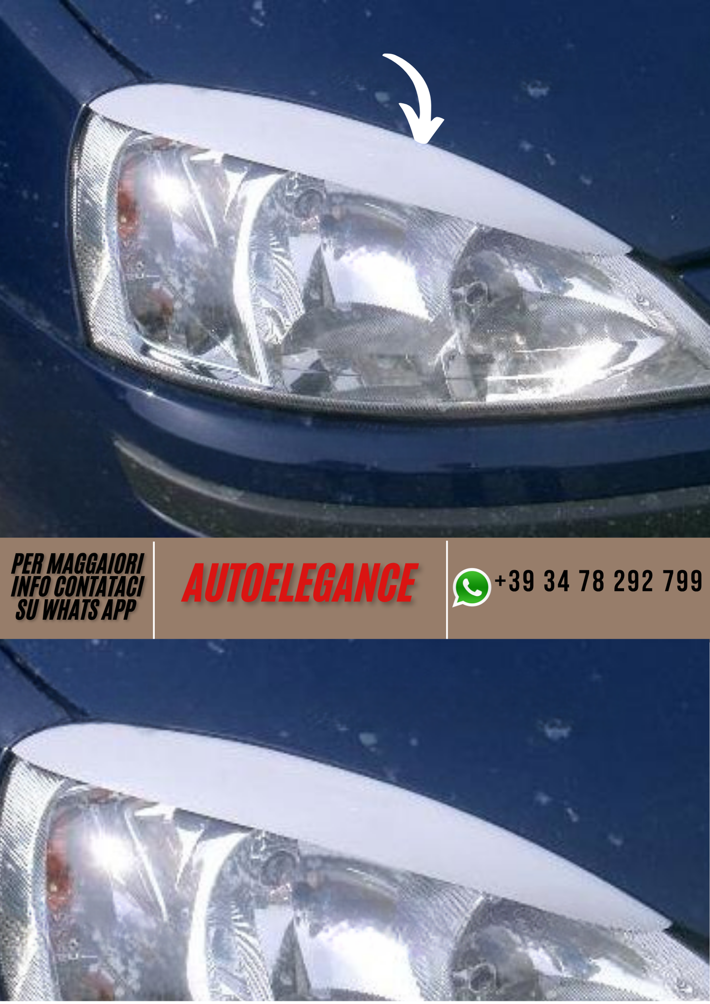❤️Palpebre  Fari Compatibili per OPEL Corsa C (2000–2006)❤️