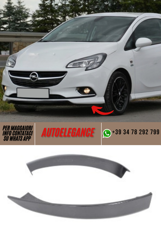 ❤️Diffusore Paraurti Anteriore Compatibile per OPEL Corsa E (2014–2019)❤️
