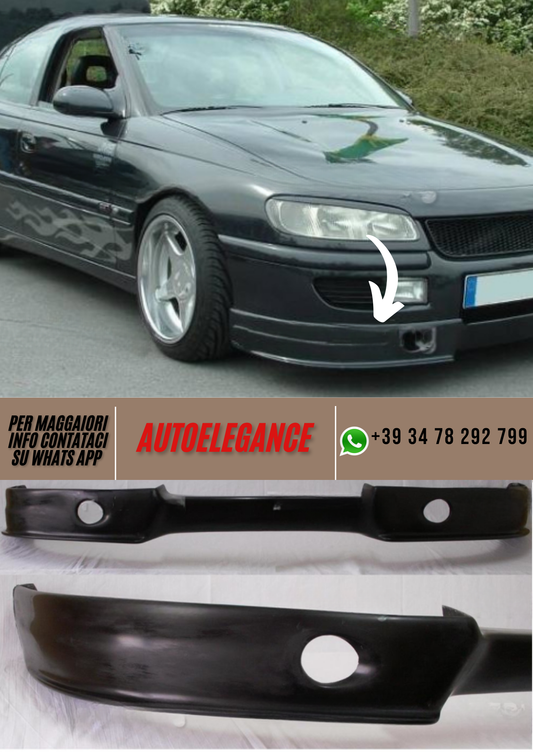 ❤️ Spoiler Anteriore Compatibile con OPEL Omega B Berlina 1994–1999 Vers 2 ❤️