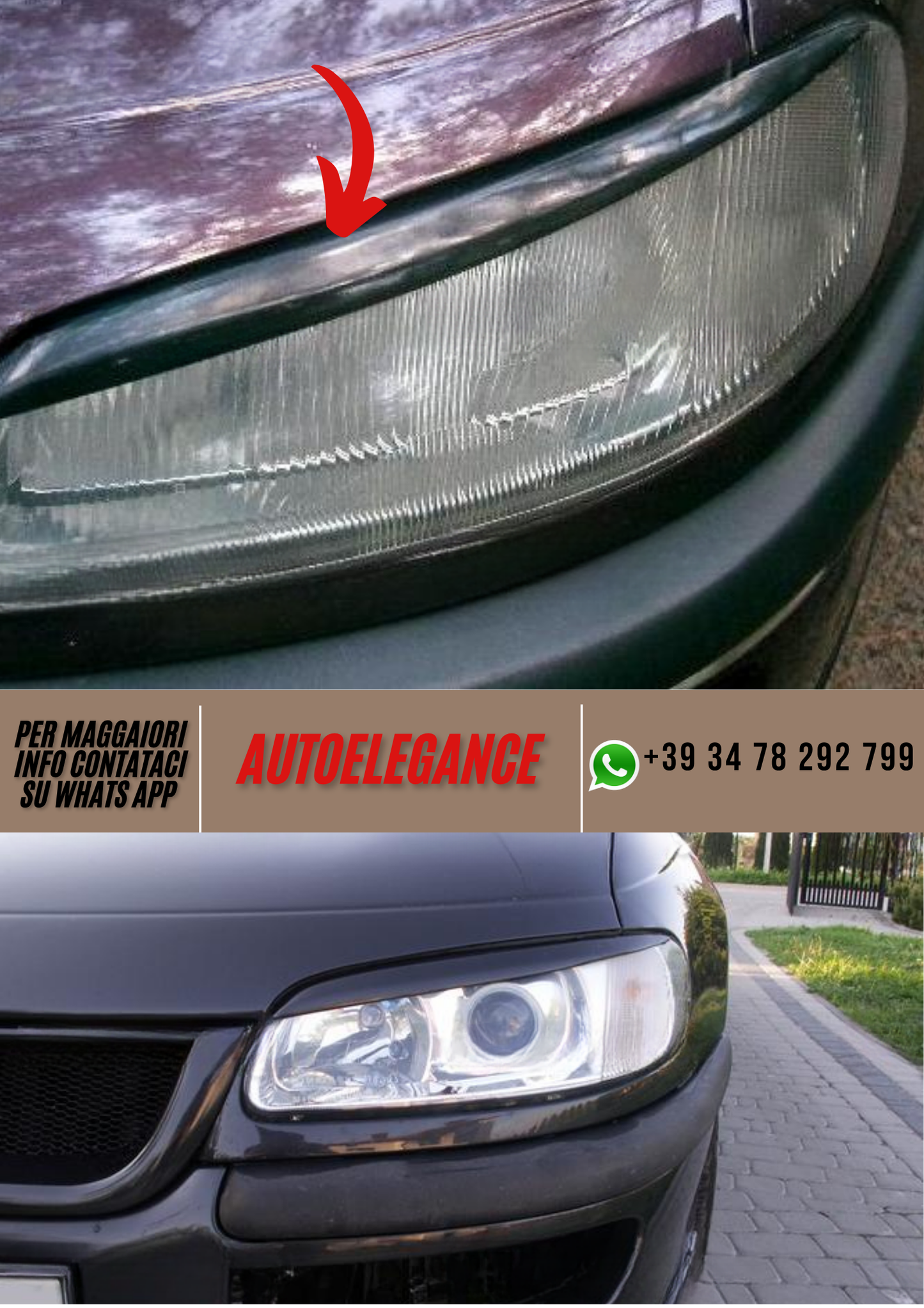 ❤️ Palpebre  Fari Anteriori Compatibili con OPEL Omega B 1994–2003❤️