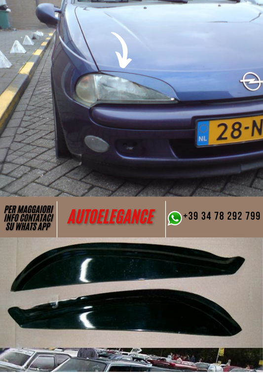 ❤️Palpebre Fari Compatibili con OPEL Tigra A (ver 1) – Look Sportivo Nero❤️