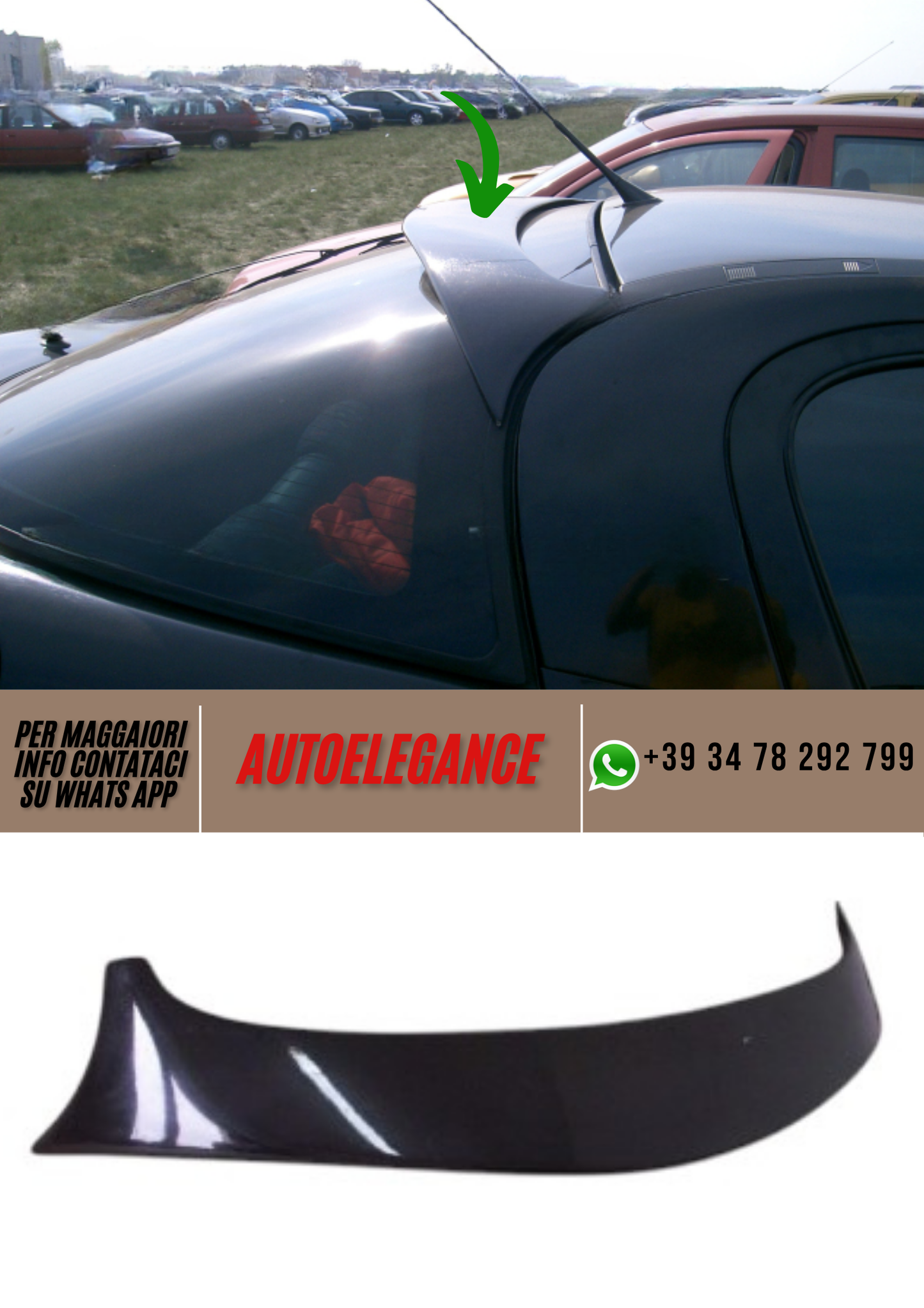 ❤️Spoiler Tetto Compatibile con OPEL Tigra A (1994–2000)❤️