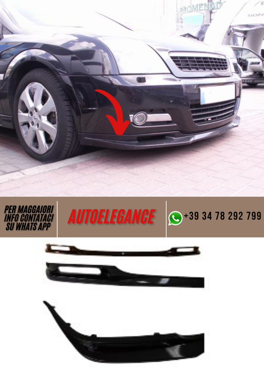 ❤️Spoiler  Paraurti Anteriore Compatibile con OPEL Vectra C GTS 2002–2005❤️