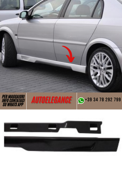 ❤️Minigonne Laterali Compatibili con OPEL Vectra C 2002–2008 Berlina/Hatchback❤️