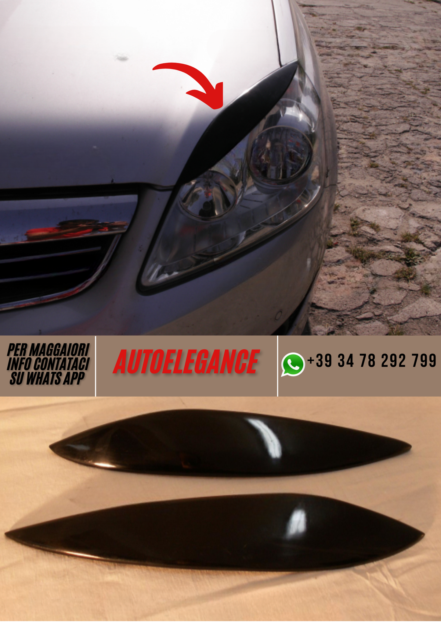 ❤️Palpebre  Fari Compatibili con OPEL Zafira B 2005–2008 (Ver. 1)❤️