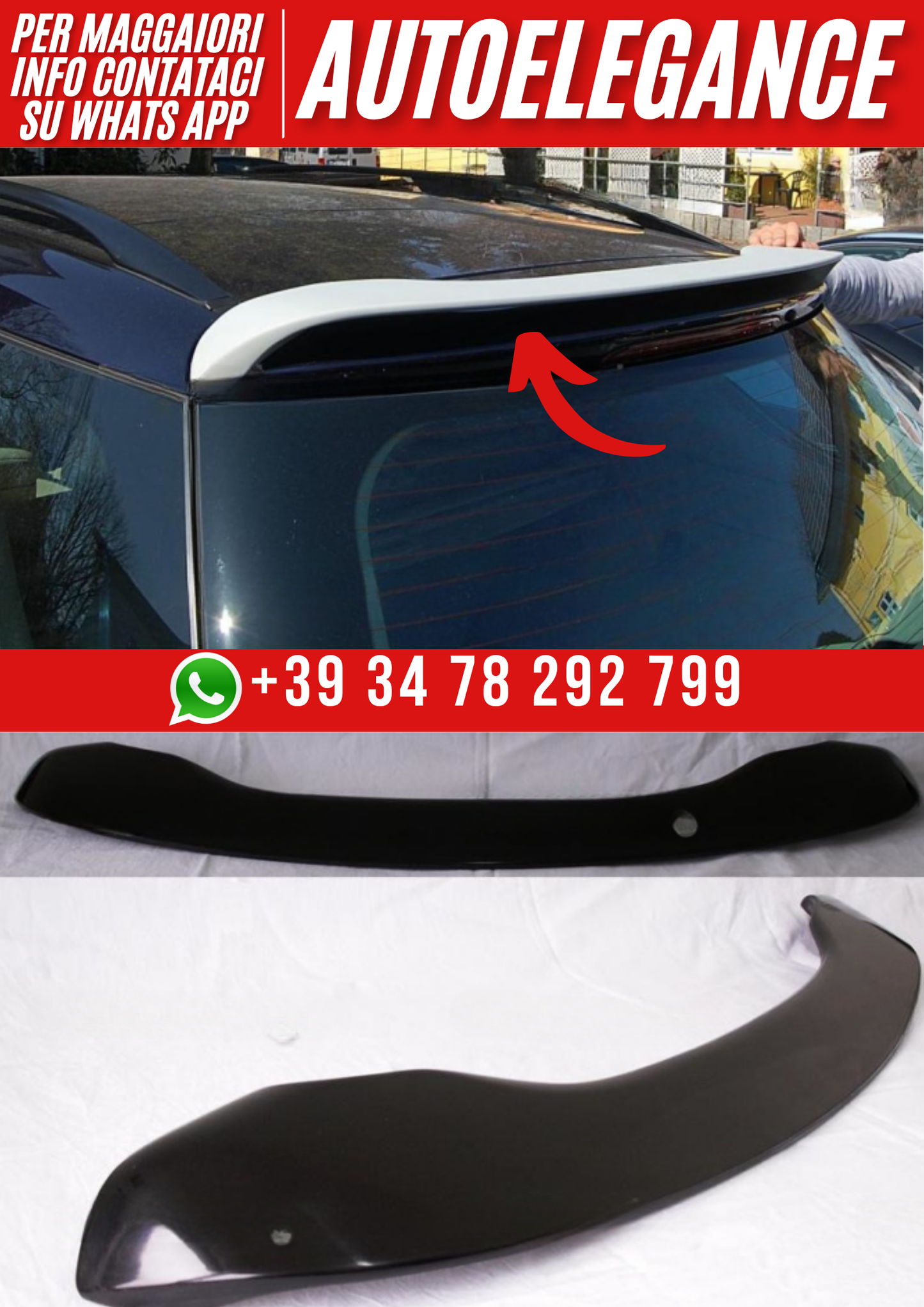 ❤️Spoiler posteriore compatibile con MERCEDES ML W164 (2005–2011)❤️