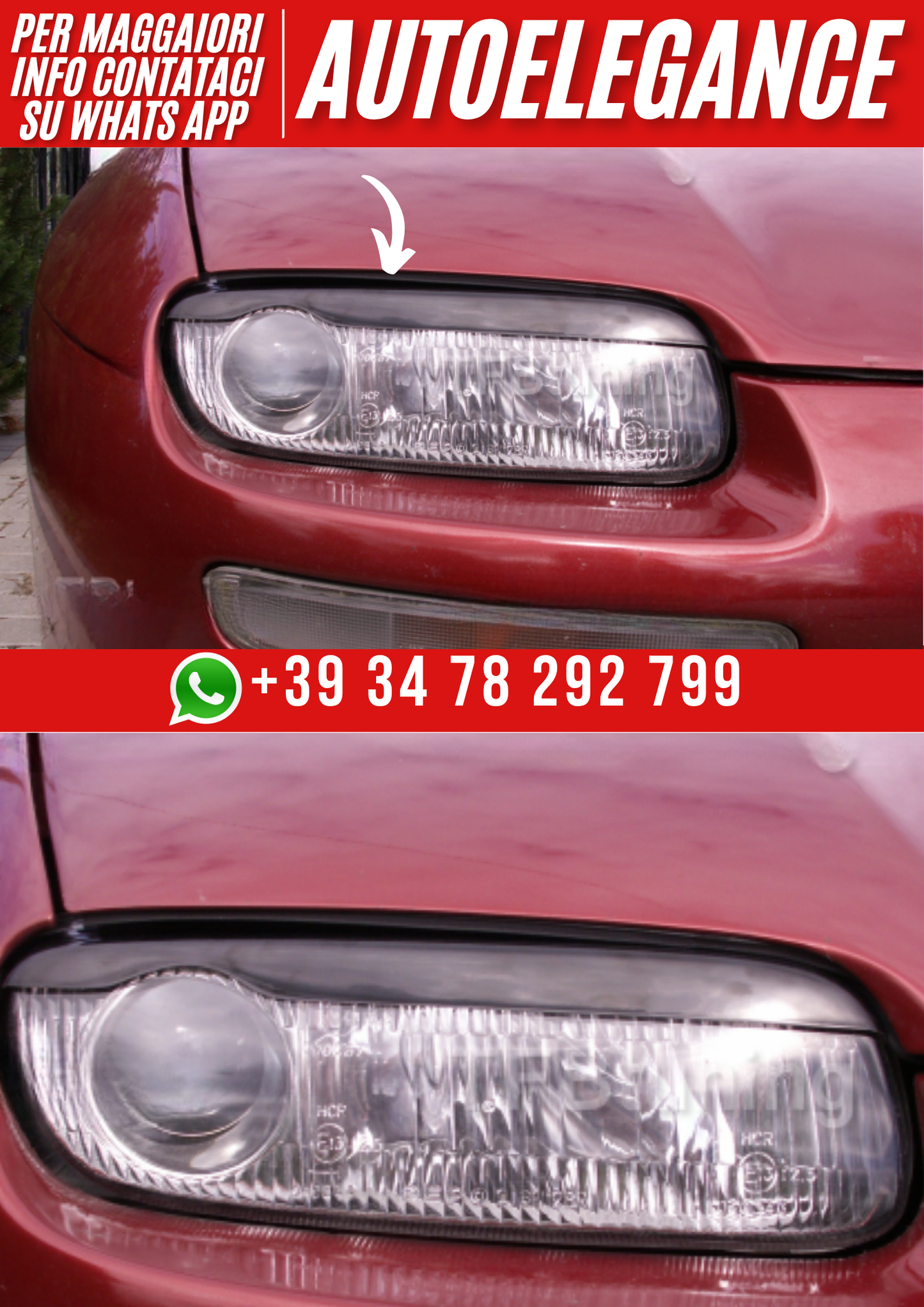❤️ Palpebre fari compatibili con MAZDA 323F BA 1994–1998❤️