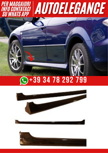 ❤️Minigonne laterali compatibili con MAZDA 6 2002–2007❤️