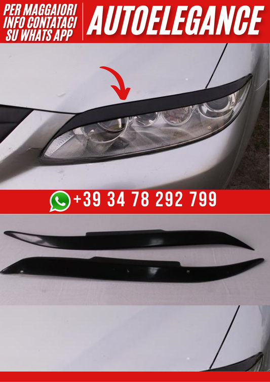 ❤️Palepebre fari anteriori compatibili con MAZDA 6 2002–2005 (Versione I)❤️